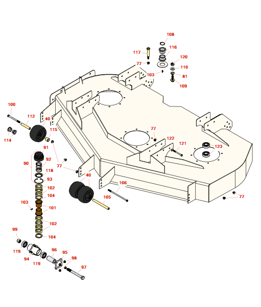 Toro Groundsmaster 3200 Rotary Decks