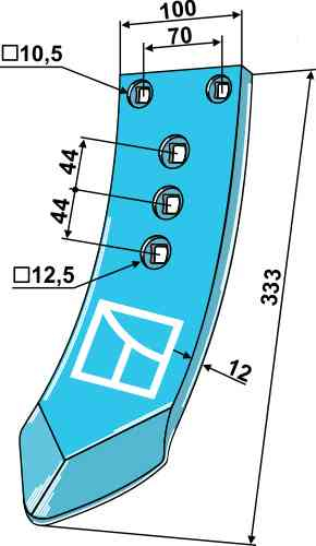 Centre stubble point