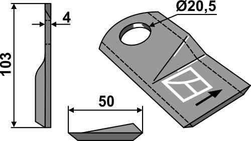 Rotary mower blade