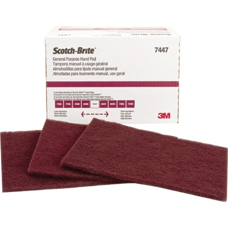 3m scotch brite hand pads - box/20