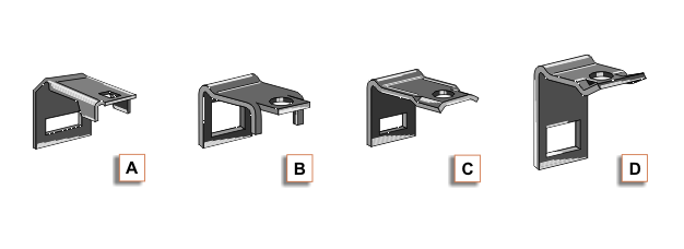 Clamps for harrow-tines