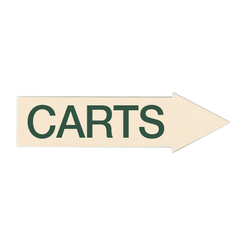 Decal - right carts green/tan