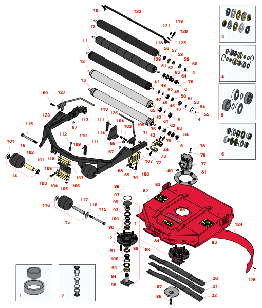 Toro Groundsmaster 3500-G Rotary Cutting Unit