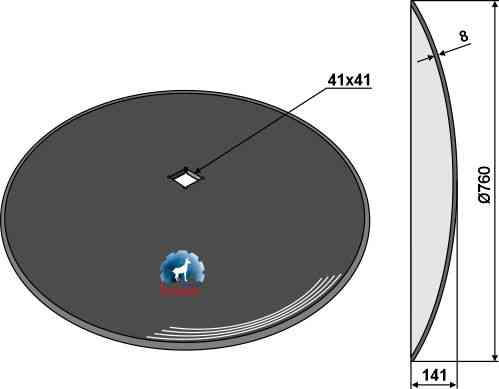 Gladde schijf Ø760x8