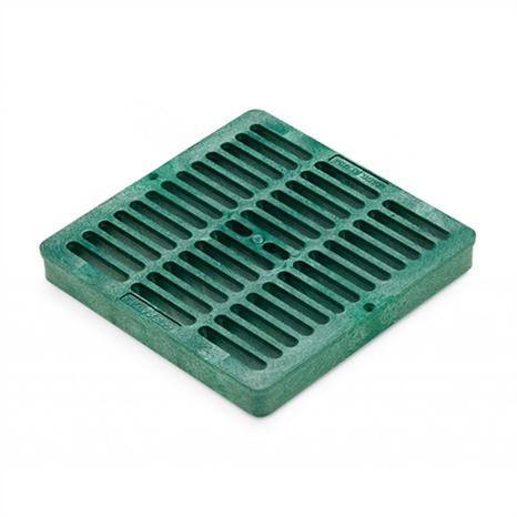 Rain bird 9 in square flat grate - green