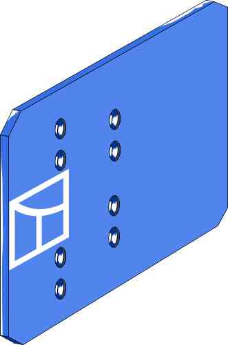 Landside protector XP-61 fitting for Rabe 2708.14.01