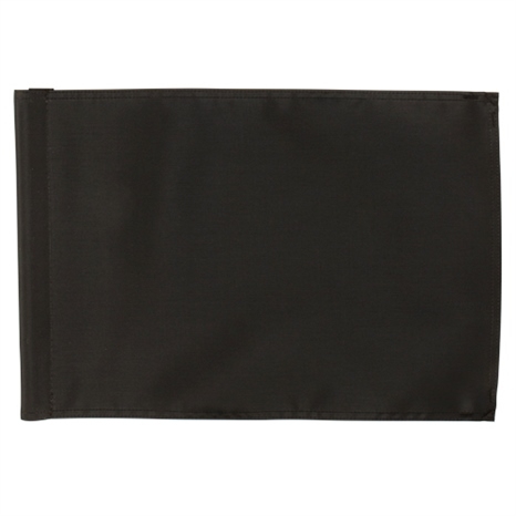 Solid color golf flag - 400d tube - black