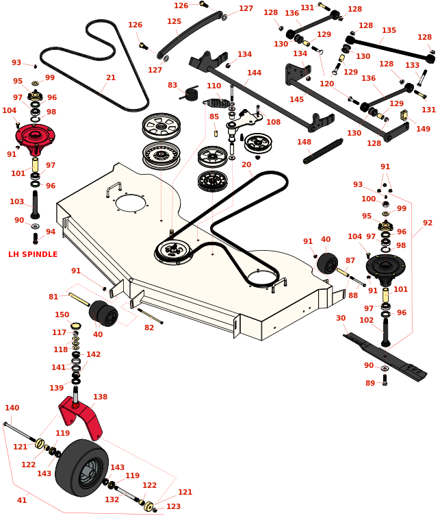 Toro Z Master Professional 5000 72in Rear Discharge Deck